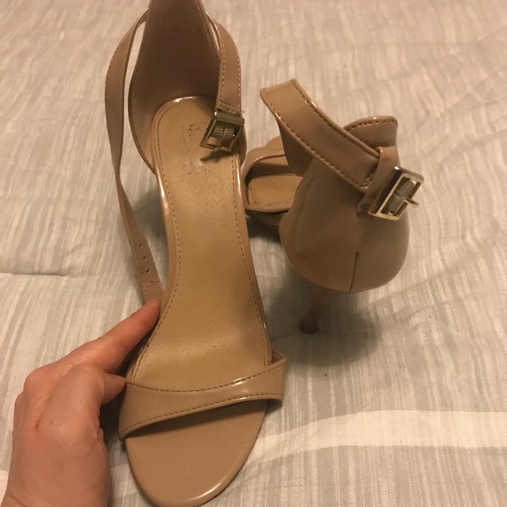 Nude stiletto heels